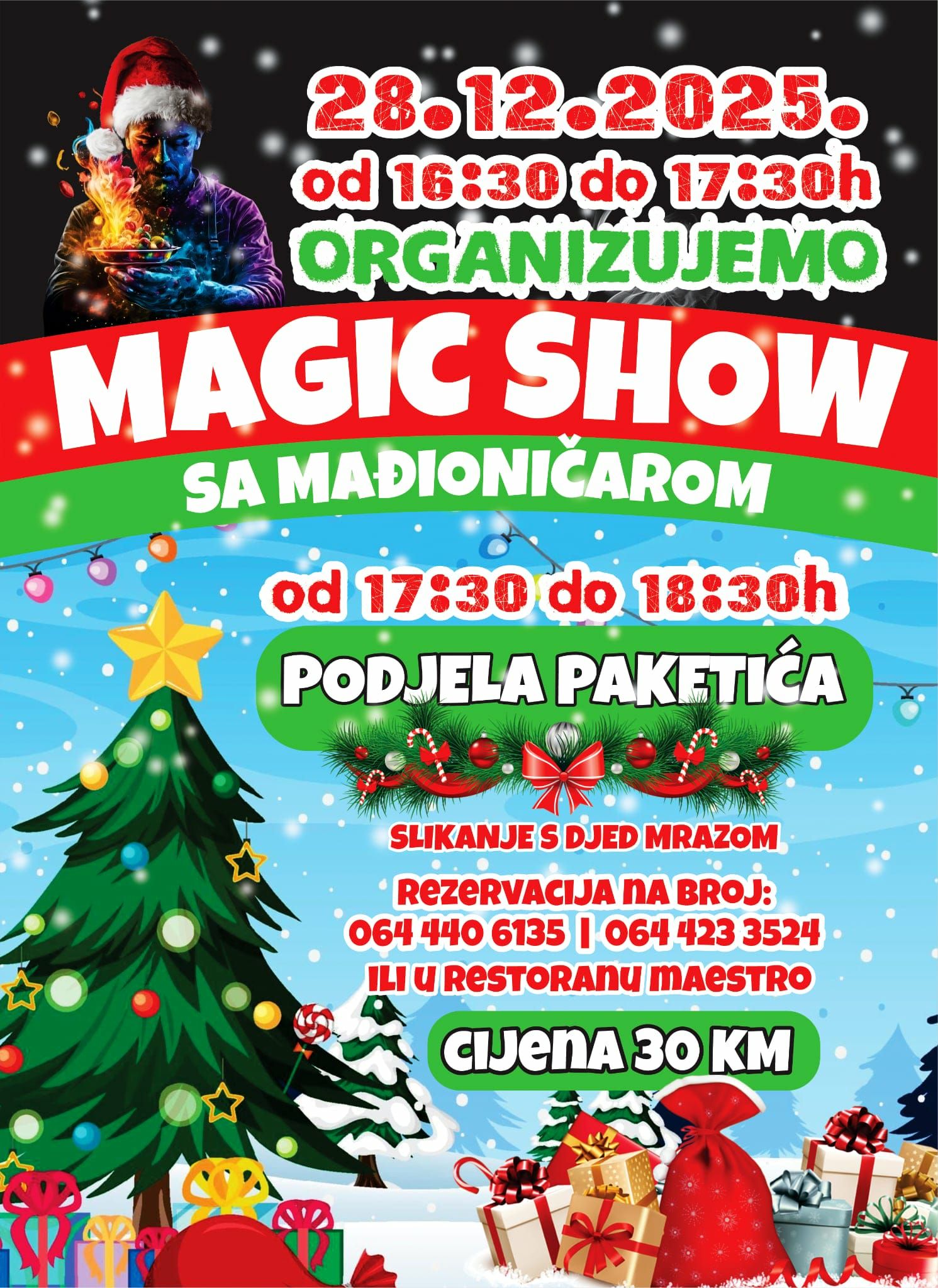 PODJELA PAKETIĆA U RESTORANU MAESTRO